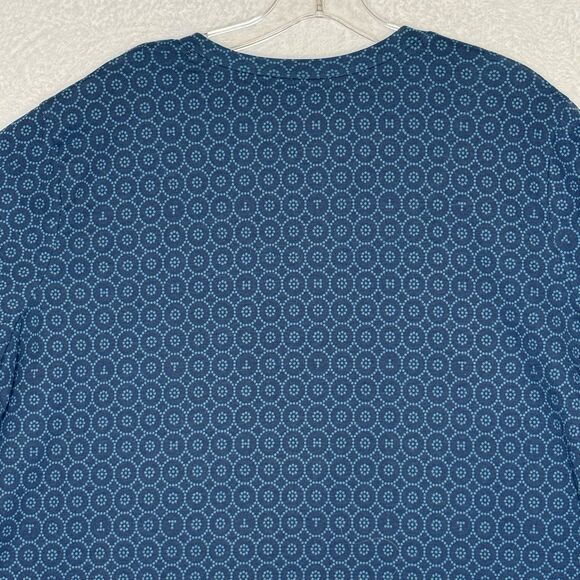Tommy Hilfiger Sleepwear Blue Circle Dot Pattern Top Women's 2X Short Sleeve Top - Picture 9 of 12